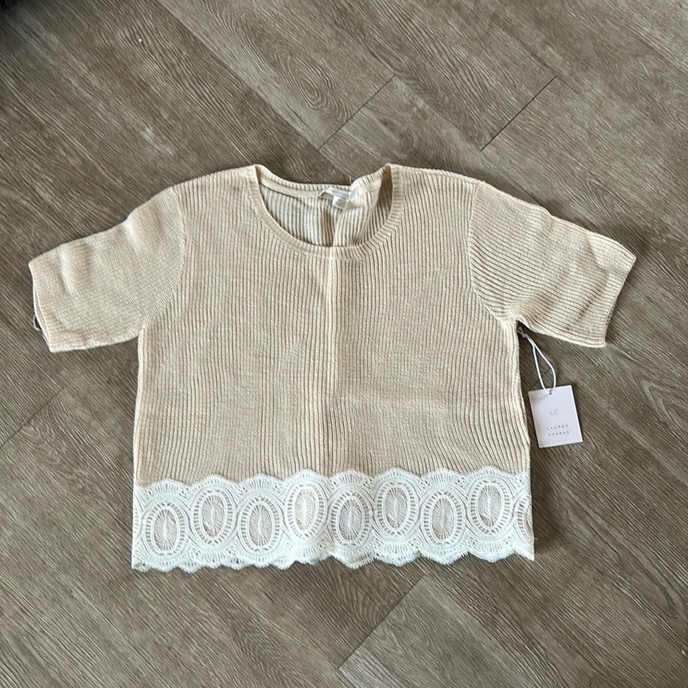 Crochet Lace Trim Top